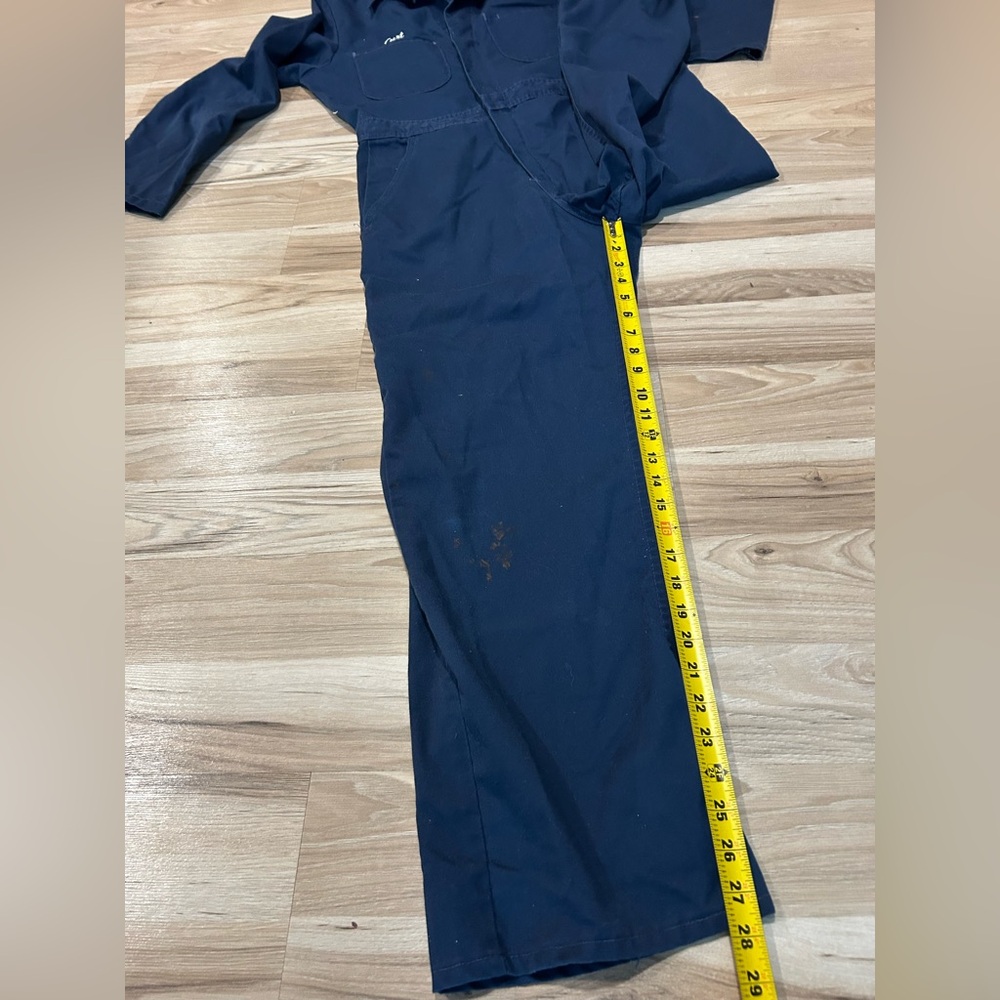 Men's Classic Navy Work Coverall - Picture 9 of 10